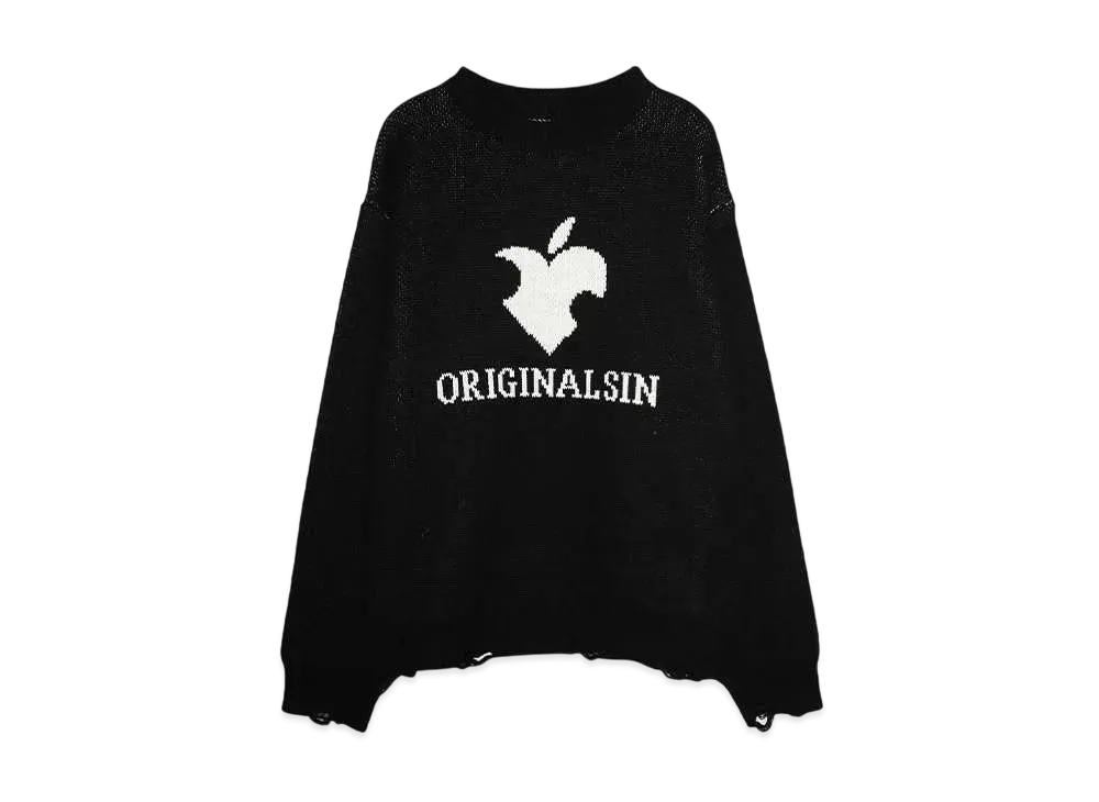 SOMEIT OSKOK VINTAGE KNIT "BLACK"