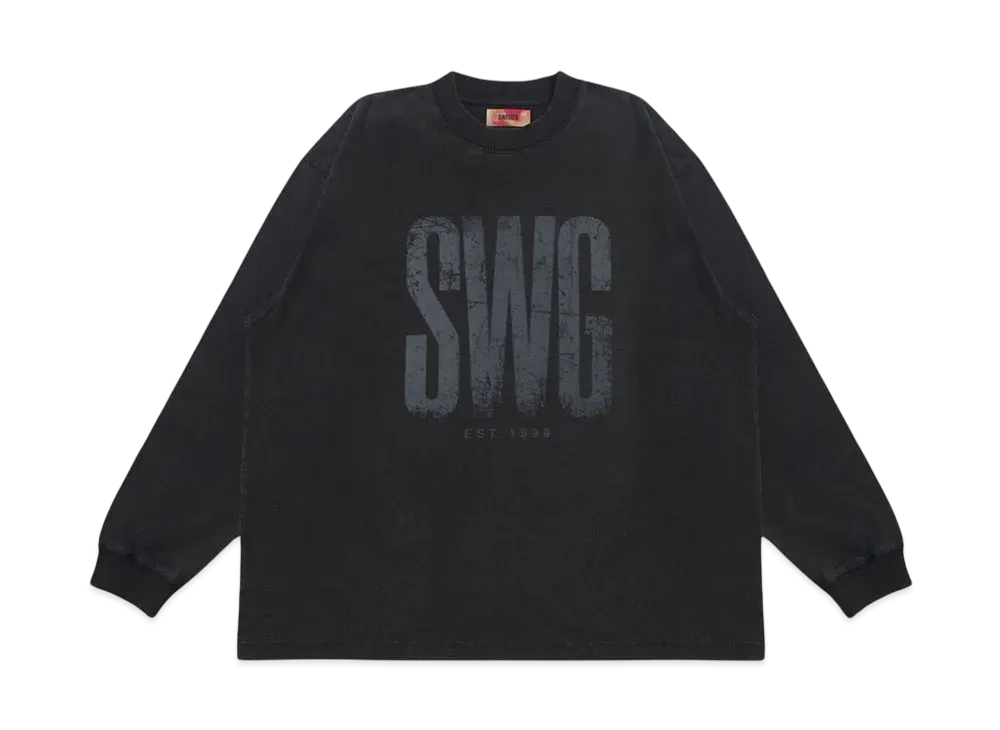 SWAGGER VINTAGE SWG LOGO LT-SHIRT "BLACK"