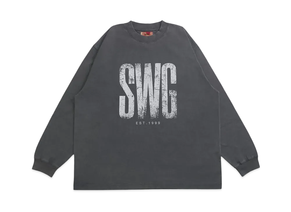 SWAGGER VINTAGE SWG LOGO LT-SHIRT "C.GRAY"