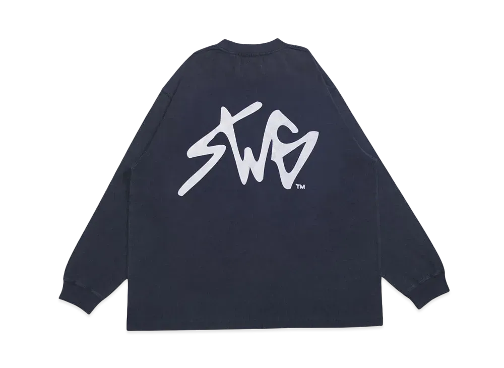 SWAGGER SWG SIGNATURE LOGO LT-SHIRT "NAVY"