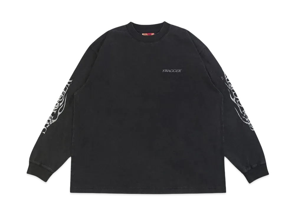 SWAGGER FLAME LT-SHIRT "BLACK"