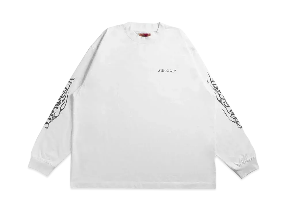SWAGGER FLAME LT-SHIRT "WHITE"