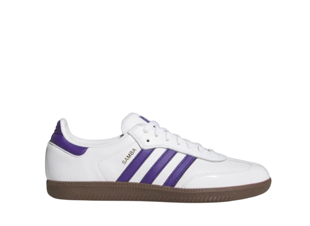 adidas Samba ADV "Cloud White/Collegiate Purple/Gold Metallic"