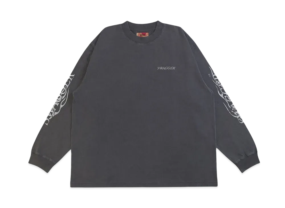 SWAGGER FLAME LT-SHIRT "C.GRAY"