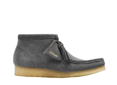 Clarks Women's Wallabee Boot "Grey Blue Suede"