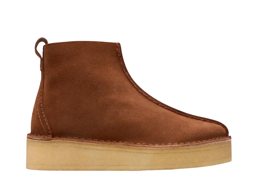 クラークス ウィメンズ トレックウェッジブーツ "モカスウェード"