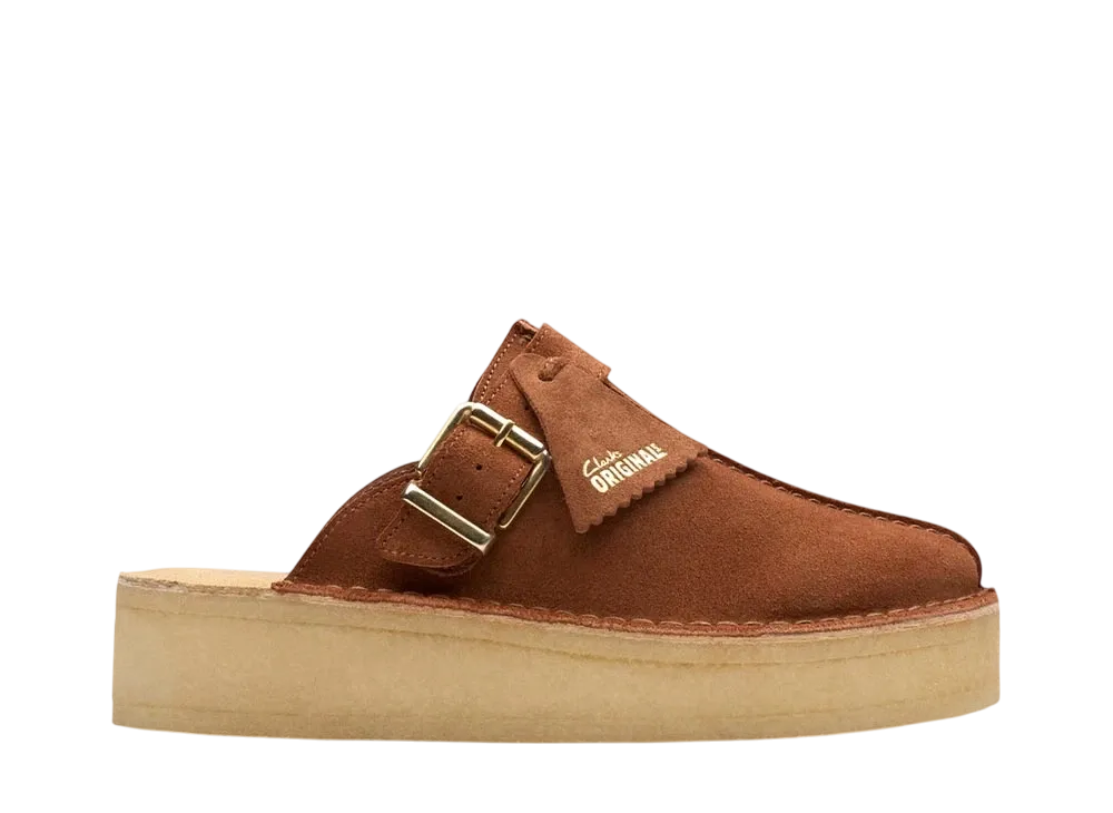 クラークス ウィメンズ トレックウェッジミュール "モカスウェード"