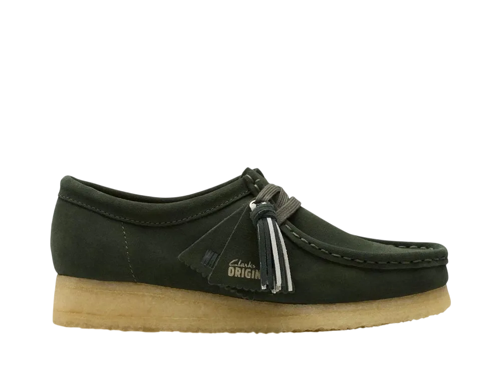 Clarks Women's Wallabee "Forest Green Suede"