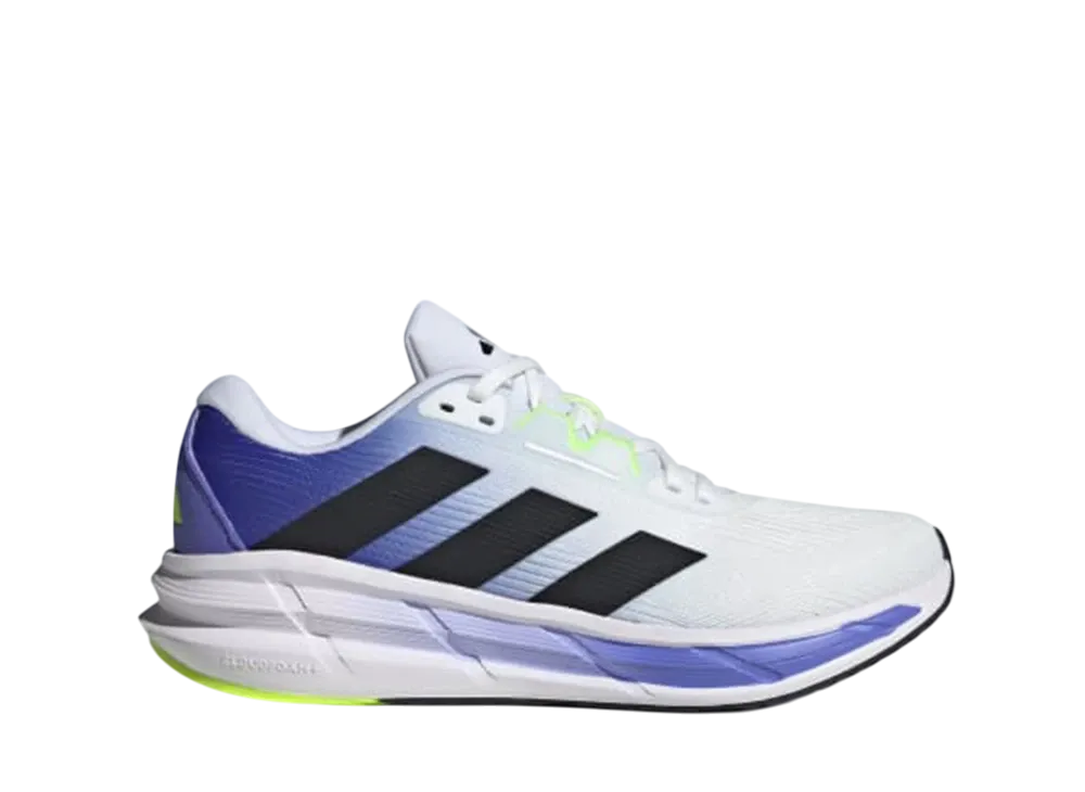 アディダス クエスター3 ランニング "クラウドホワイト/コアブラック/コバルトブルー"