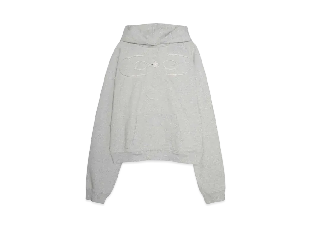 SURGERY clover logo patchs sweat hoodie "MELANGE GRAY"