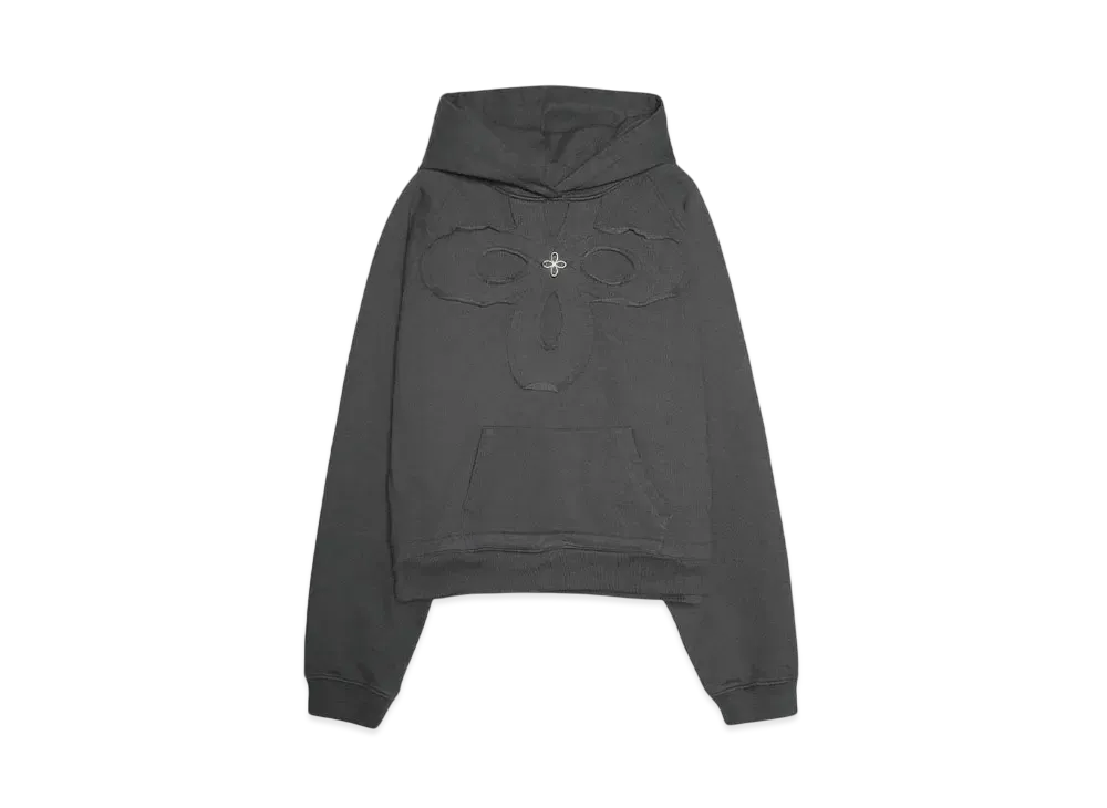 SURGERY clover logo patchs sweat hoodie "CHARCOAL"
