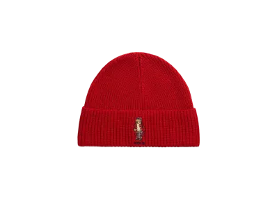 Polo Ralph Lauren Polo Bear Rib Knit Beanie "Red"