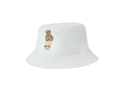 Polo Ralph Lauren Polo Bear Twill Bucket Hat "White"