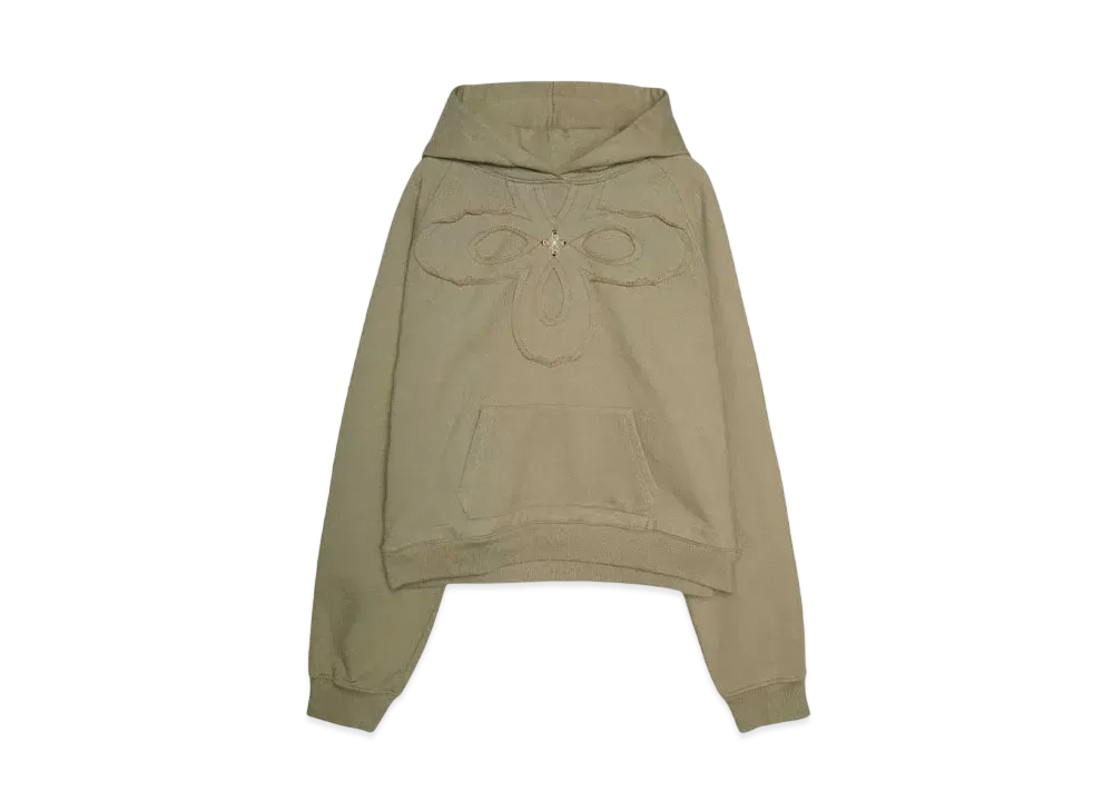 SURGERY clover logo patchs sweat hoodie "OLIVE"