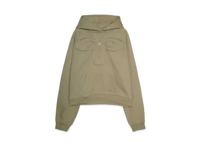 SURGERY clover logo patchs sweat hoodie "OLIVE"
