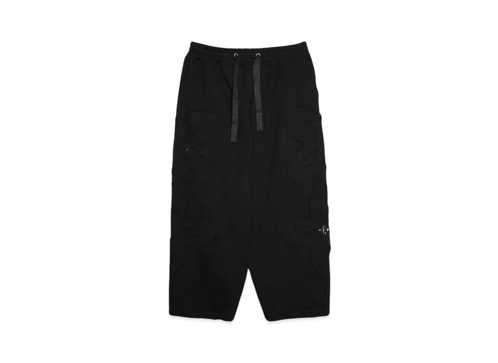 SURGERY clover logo patchs sweat pants "BLACK"