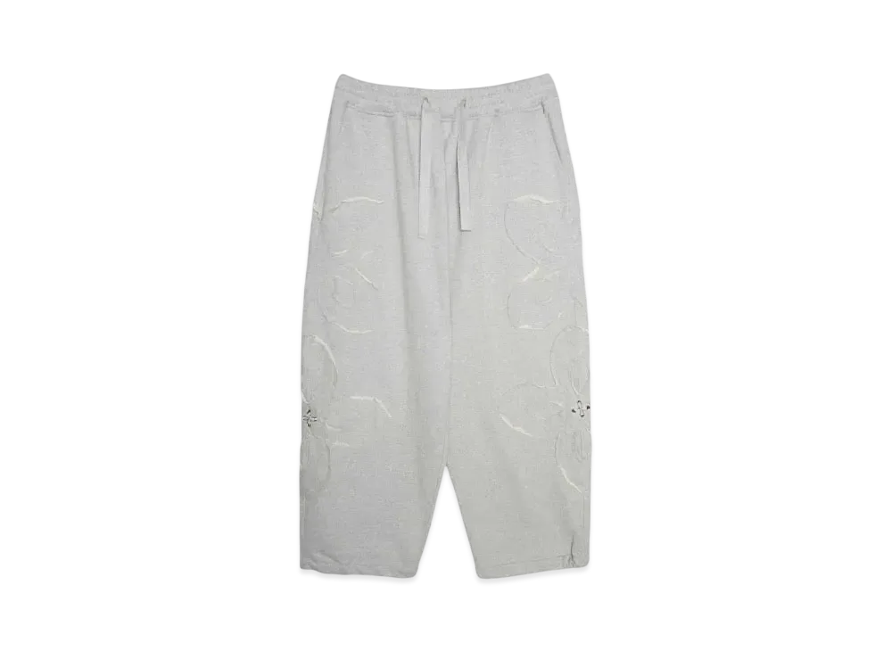 SURGERY clover logo patchs sweat pants "MELANGE GRAY"