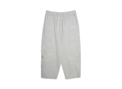 SURGERY clover logo patchs sweat pants "MELANGE GRAY"