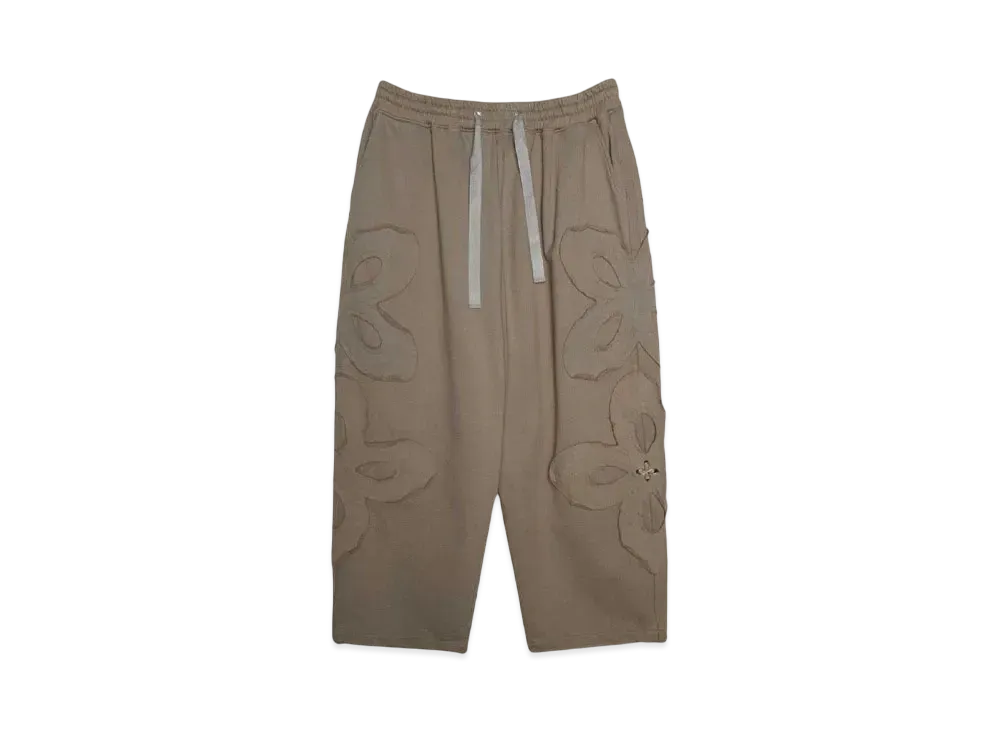 SURGERY clover logo patchs sweat pants "COCOA"