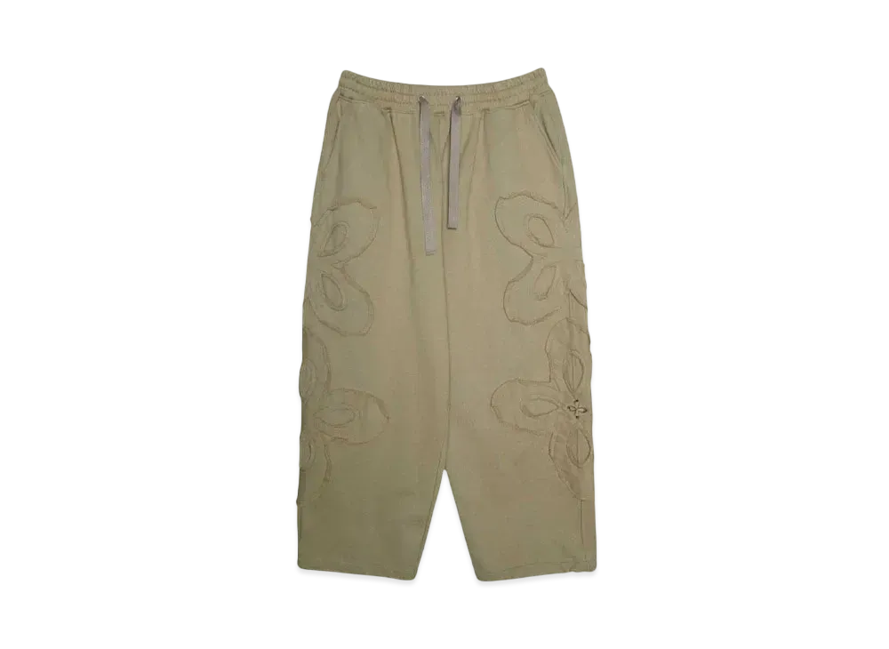 SURGERY clover logo patchs sweat pants "OLIVE"