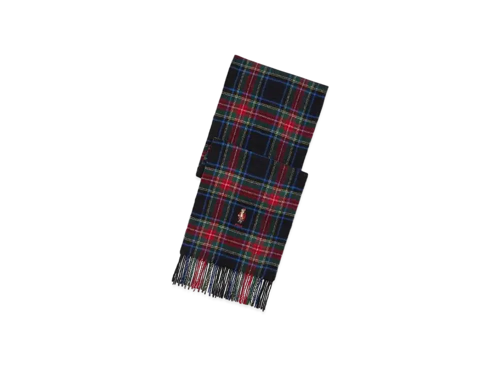 Polo Ralph Lauren Polo Bear Check Wool Muffler "Multi"