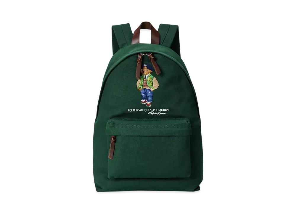 Polo Ralph Lauren Polo Bear Canvas Backpack "Green"