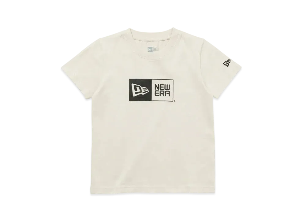 NEW ERA Child Short Sleeve Cotton T-shirt Box Logo "Stone"
