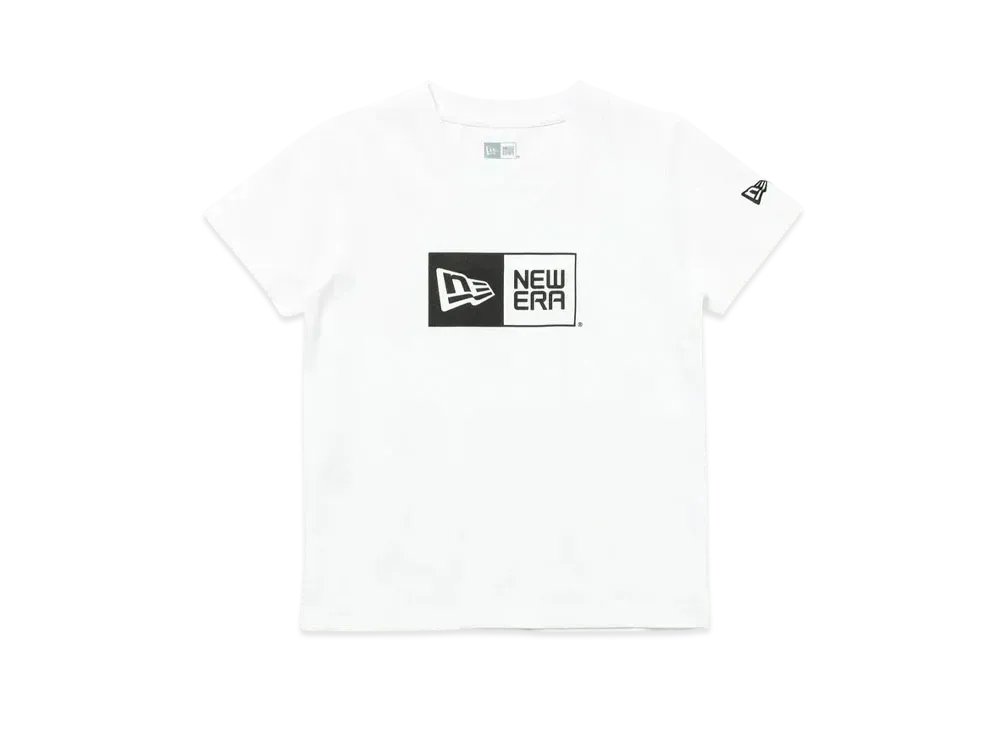 NEW ERA Child Short Sleeve Cotton T-shirt Box Logo "White"