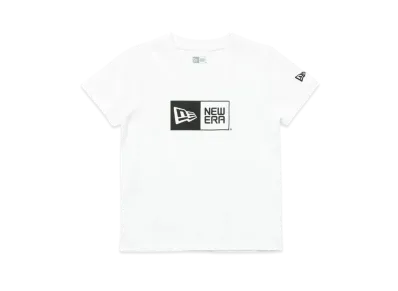 NEW ERA Child Short Sleeve Cotton T-shirt Box Logo "White"