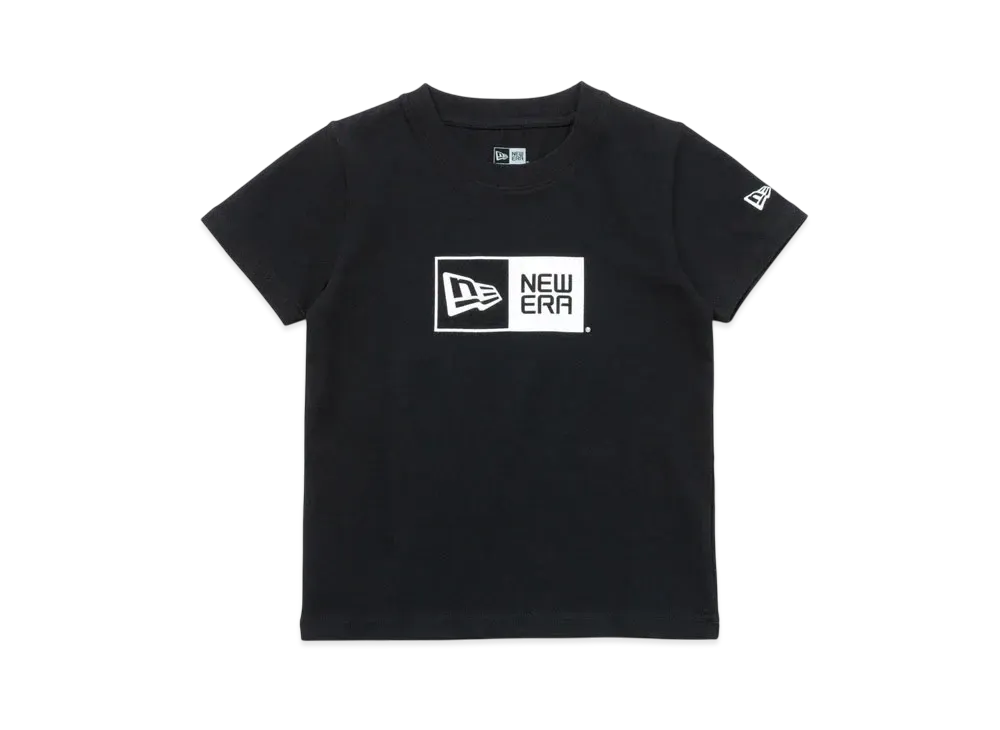 NEW ERA Child Short Sleeve Cotton T-shirt Box Logo "Black"