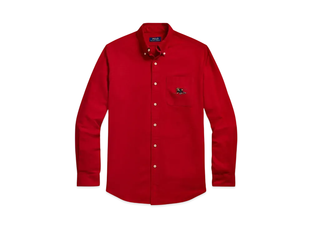 Polo Ralph Lauren Classic Fit Polo Bear Oxford Shirt "Red"