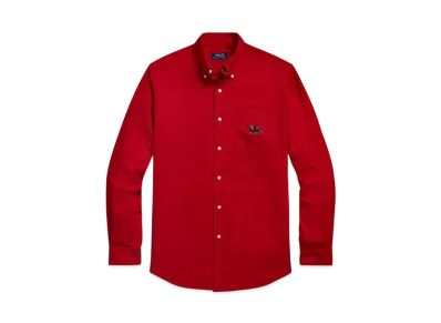 Polo Ralph Lauren Classic Fit Polo Bear Oxford Shirt "Red"