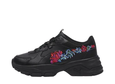 Puma Women's Cassia Via Embroidery "Black/Feather Gray"