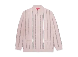 Supreme Speckle Stripe Zip Up Cardigan Supreme Speckle Stripe Zip Up Cardigan