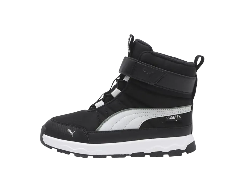 プーマ PS エボルブ ピュアテックス "ブラック/グリーンフォグ" (キッズ)