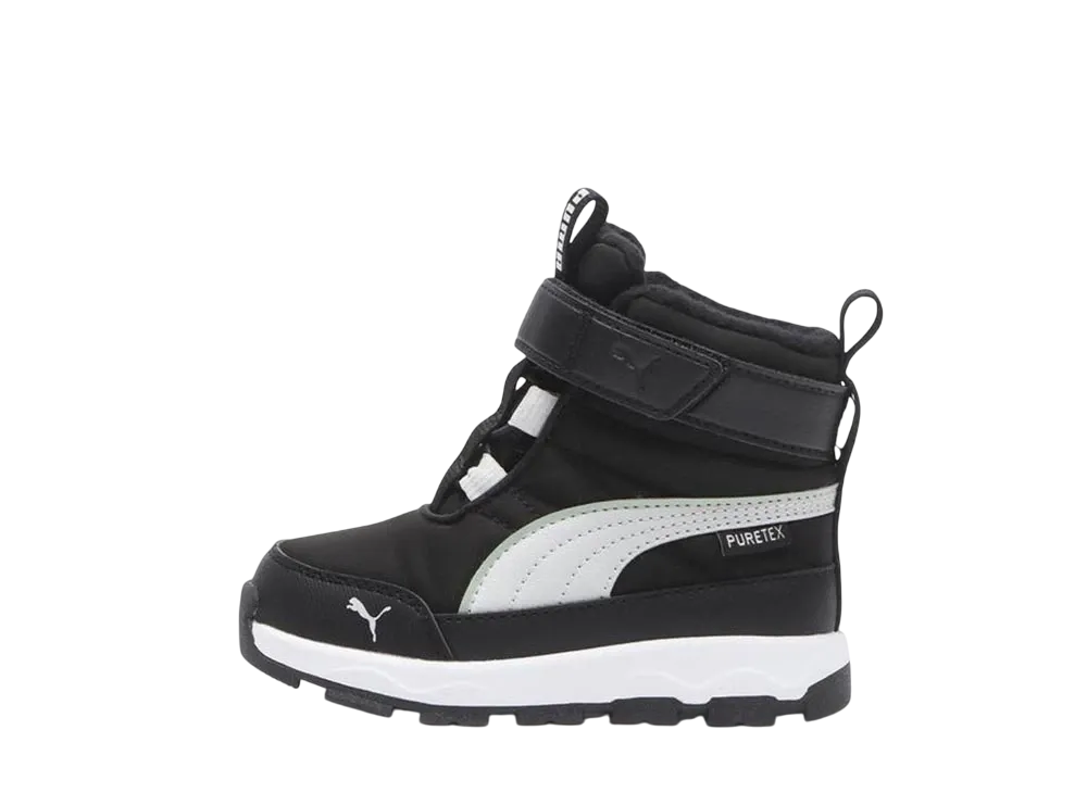 プーマ TD エボルブ ピュアテックス "ブラック/グリーンフォグ" (キッズ)