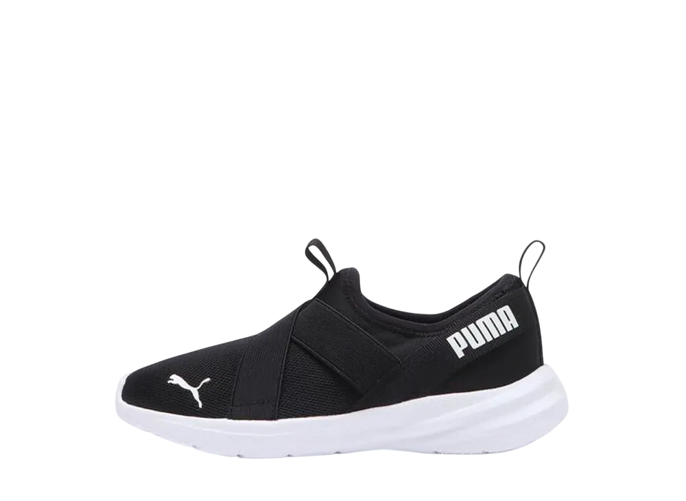 プーマ PS リッキー ランナー NU スリッポン "ブラック/ホワイト" (キッズ)
