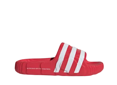 adidas Adilette 22 Slides "Better Scarlet/Cloud White"