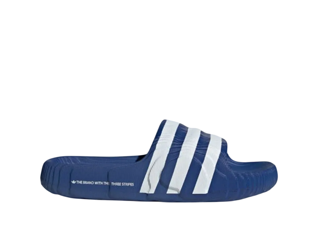 アディダス アディレッタ22 スライド "ロイヤルブルー/クラウドホワイト"