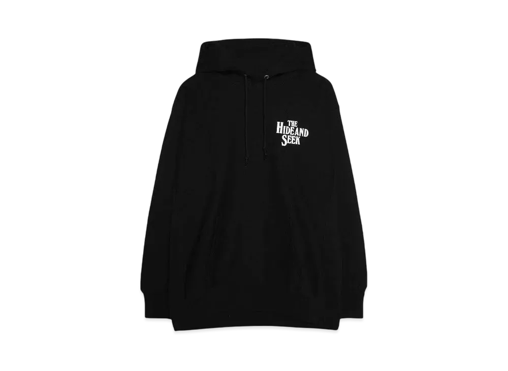 Hide and Seek The H&S Hooded Sweat Shirt(24aw) "BLACK/WHITE"