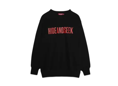 Hide and Seek The H&S Sweat Shirt(24aw) "BLACK/RED"
