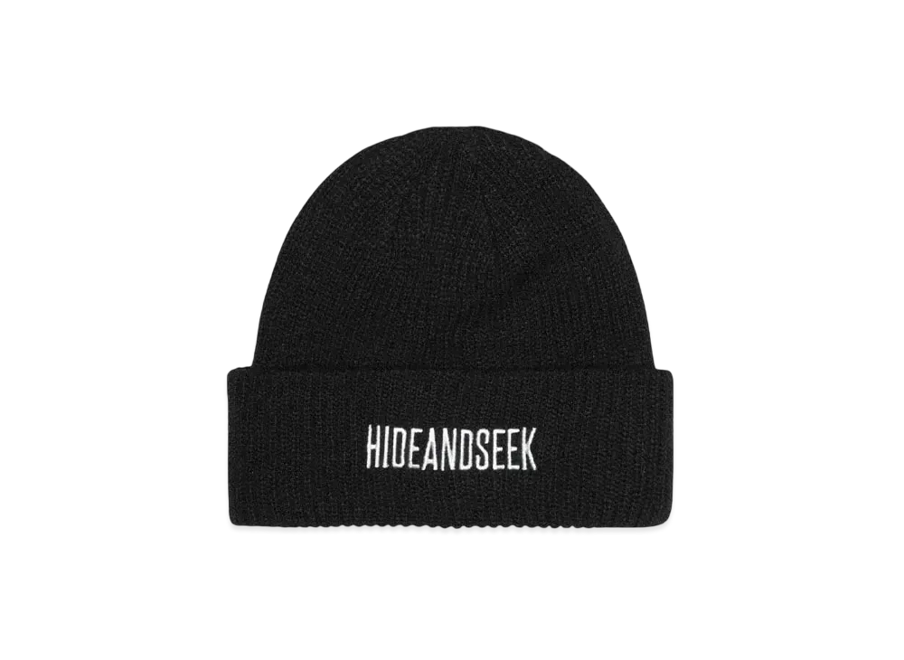 Hide and Seek H&S Knit CAP "BLACK"