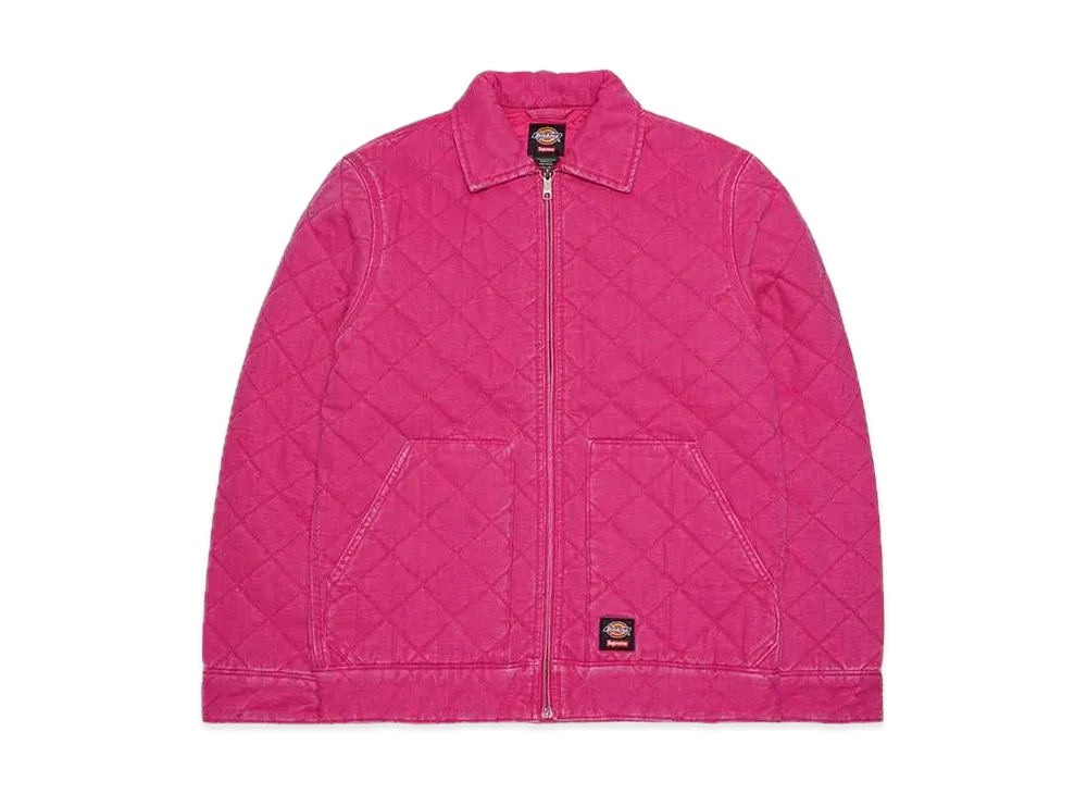 Supreme x Dickies Quilted Denim Work Jacket "Pink"