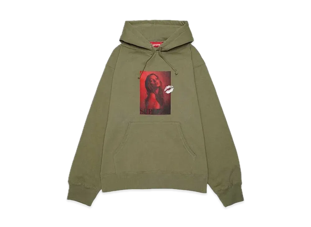 Supreme Kate Moss Hooded Sweatshirt "Olive"