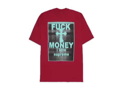 Supreme Fuck Money Tee "Cardinal"