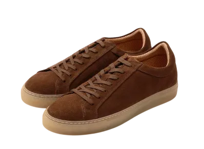 everyone Low Cut Suede Sneakers by Erik Schedin "Brown"