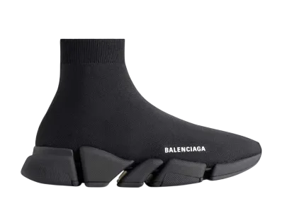 バレンシアガ スピード 2.0 リサイクルニット スニーカー "ブラック"