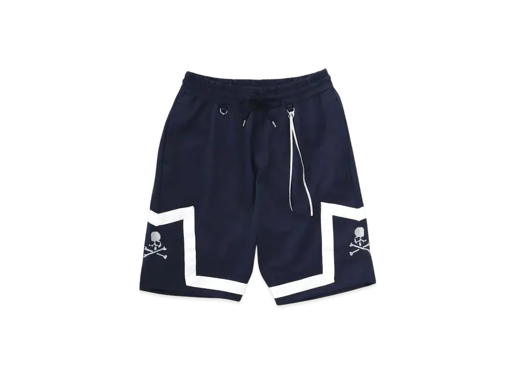 mastermind WORLD Jacquard Tape Bb Shorts "Navy (White Tape)"