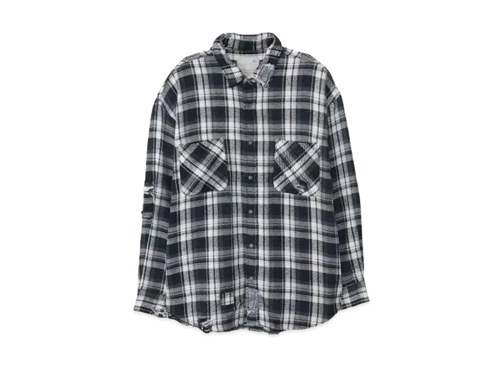 MADNESS Cotton Flannel Shirt "Black" SHT-JST1