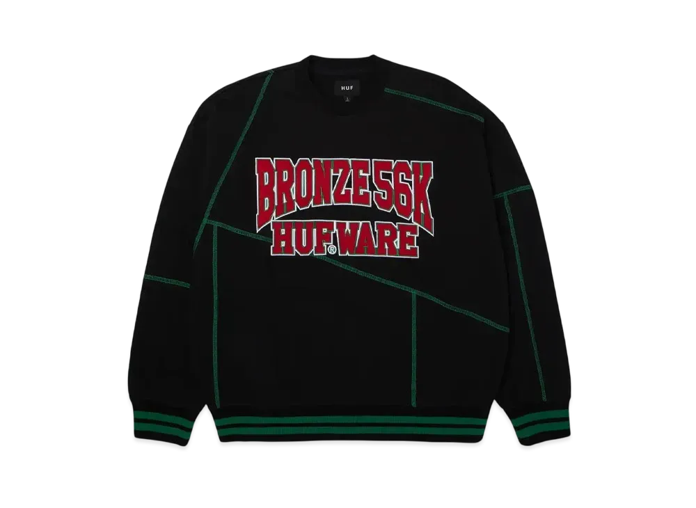 HUF x Bronze56K Huf Wear Crewneck "Black"
